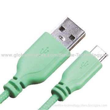 MicroUSB Cable, Soft Braided Cable